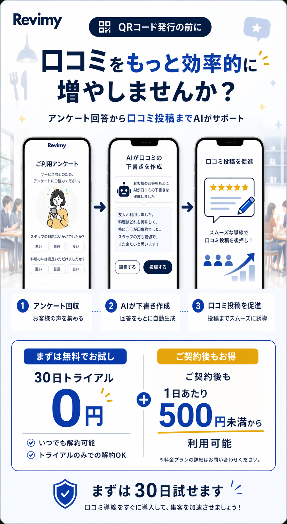 Revimy 無料トライアル案内