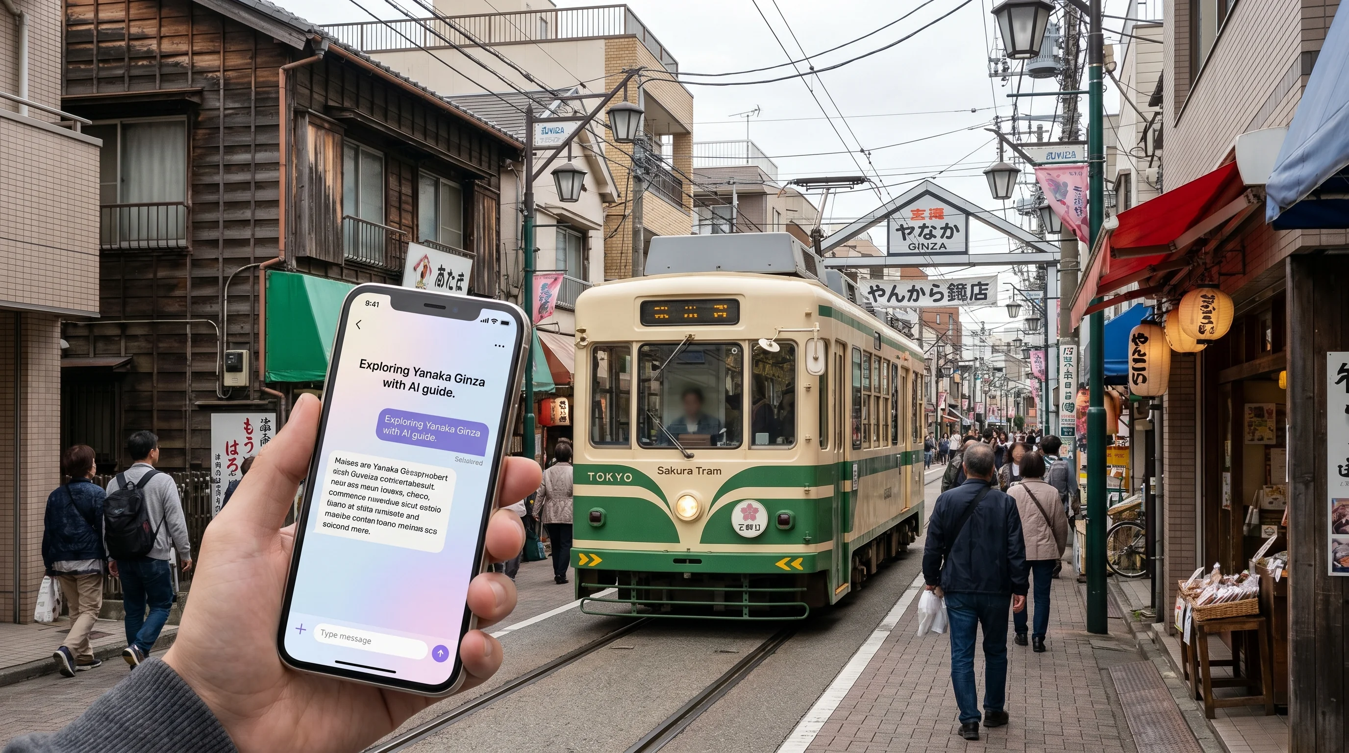 荒川区の街並み / 店舗集客のAI検索最適化（AIO）のイメージ