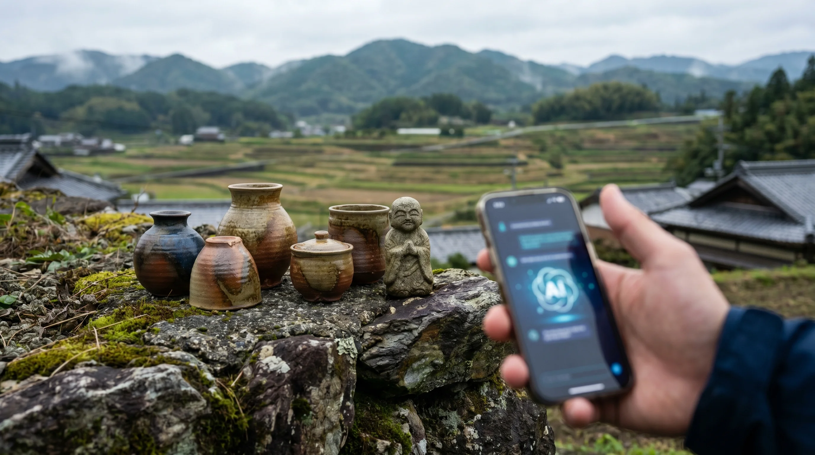 茨城県の街並み / 店舗集客のAI検索最適化（AIO）のイメージ