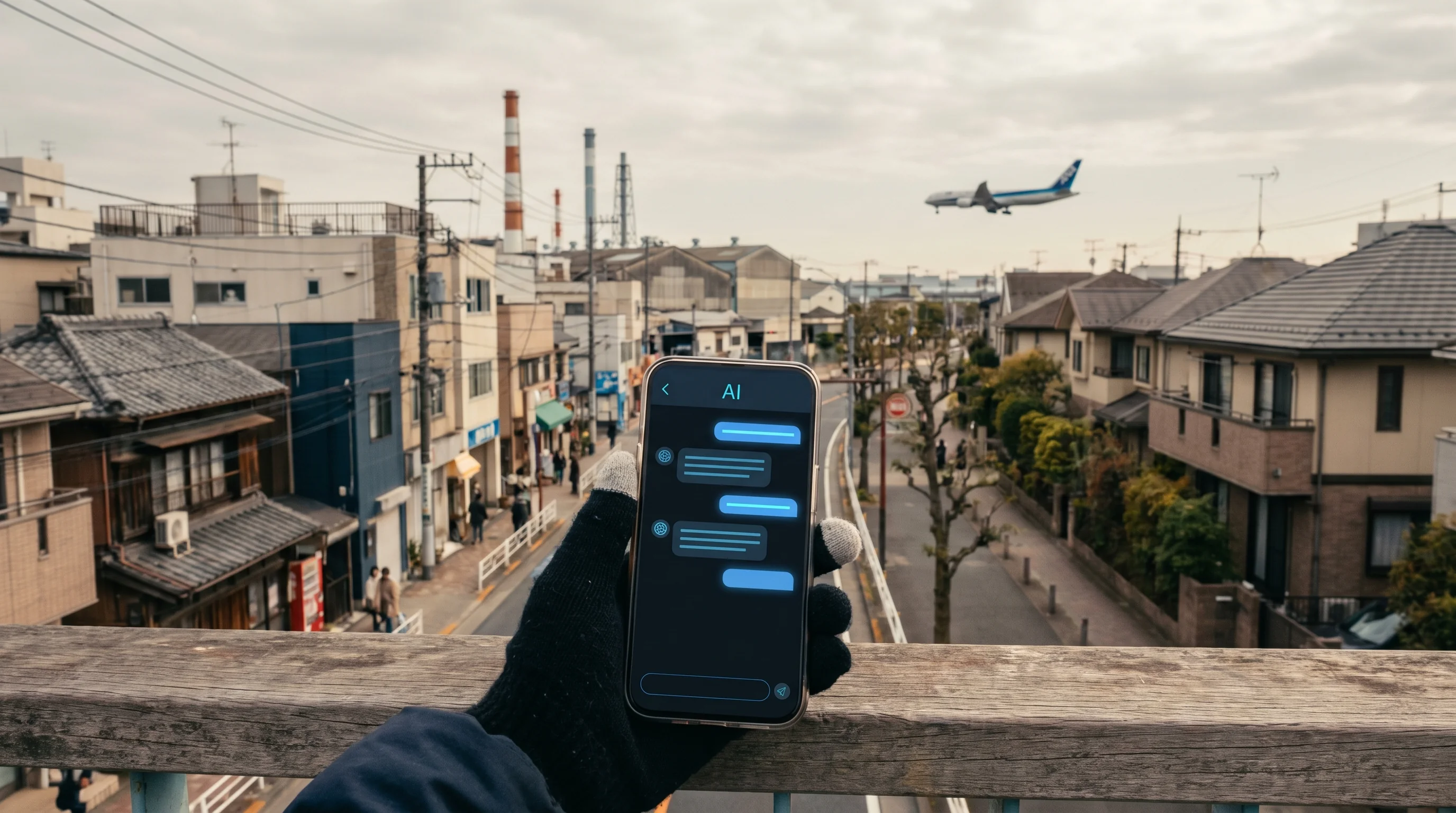 大田区の街並み / 店舗集客のAI検索最適化（AIO）のイメージ