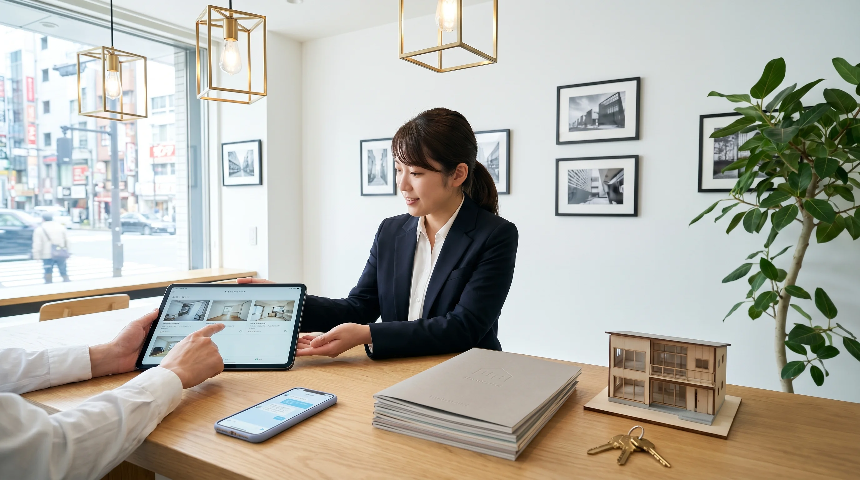 不動産屋のGoogle口コミ依頼シーン