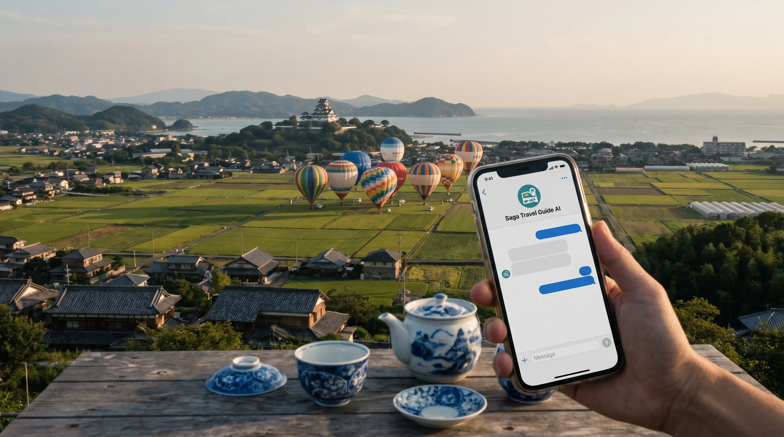佐賀県の街並み / 店舗集客のAI検索最適化（AIO）のイメージ